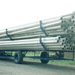 Aluminium Pipes on Trailer