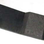 Drum over run brake pad