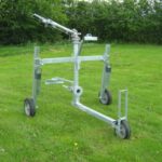 Centre pull raingun trolley